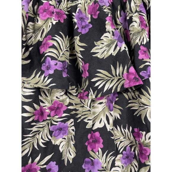 Reformation Off-The-Shoulder Nashville‎ Linen Dress in Lanai Tropical Size Small - Picture 7 of 9